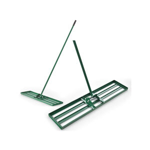 Nagy m&eacute;retű gyepsim&iacute;t&oacute; gereblye 106 x 25 cm fejjel &eacute;s 180 cm ny&eacute;llel