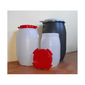 Hord&oacute; műanyag patentos tetővel nat&uacute;r 220 Literes