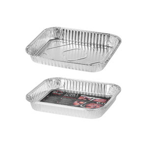 Grillt&aacute;l magas MagicHome 32 x 26 x 4,5 cm, 3 db, sz&ouml;gletes, ALU