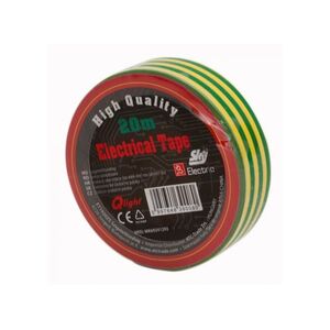 Szigetelőszalag SKY 0,13x19x20 m/SZZS-20 0,13x18x20 z&ouml;ld/s&aacute;rga