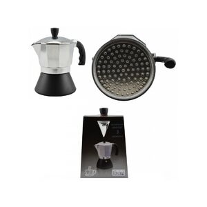 K&aacute;v&eacute;főző kotyog&oacute;s 3 szem&eacute;lyes alum&iacute;nium/fekete