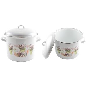 Zom&aacute;ncozott faz&eacute;k+fedő 24 cm 8,6l Perfect Home