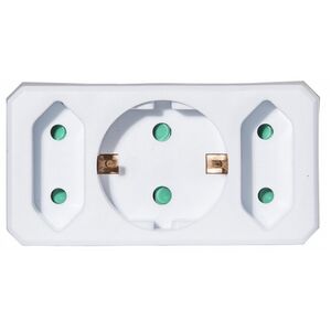 F&ouml;ldelt 3-as h&aacute;l&oacute;zati &aacute;talak&iacute;t&oacute; csatlakoz&oacute; (1 f&ouml;delt + 2 euro)