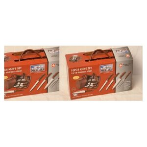 K&eacute;sk&eacute;szlet 9 darabos (b&ouml;ll&eacute;r k&eacute;szlet) bőr t&aacute;sk&aacute;ban VF