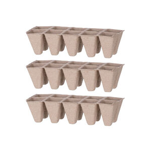 A vet&eacute;s elott c&eacute;lszeru a pal&aacute;nt&aacute;k elotermeszt&eacute;s&eacute;rol gondoskodni melegh&aacute;zban vagy tozeg gy&ouml;kereztetoben, amelyek eloseg&iacute;tik az eg&eacute;szs&eacute;ges &eacute;s eros n&ouml;v&eacute;nyeket, amelyek tavaszi &uuml;ltet&eacute;sre k&eacute;sz&uuml;lnek. A pal&aacute;nt&aacute;z&oacute;ban ak&aacute;r 10 pal&aacute;nt&aacute;t is felnevelhet. A csomag 3 db &uuml;ltetopoh&aacute;r lapot tartalmaz. M&eacute;retek: 22 x 8 x 5 cm.