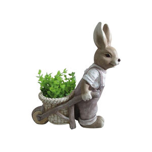 A MagicHome Nyuszi talig&aacute;val dekor&aacute;ci&oacute; b&aacute;rmely kert vagy udvar d&iacute;sze lehet. &Uuml;ltesse el kedvenc vir&aacute;g&aacute;t a nyuszihoz. A dekor&aacute;ci&oacute; a vir&aacute;g&aacute;gy&aacute;s sz&iacute;nes kieg&eacute;sz&iacute;tojek&eacute;nt is meg&aacute;llja a hely&eacute;t a vir&aacute;gok &eacute;s bokrok k&ouml;z&ouml;tt. A dekor&aacute;ci&oacute; m&eacute;retei 42 x 19 x 49 cm.