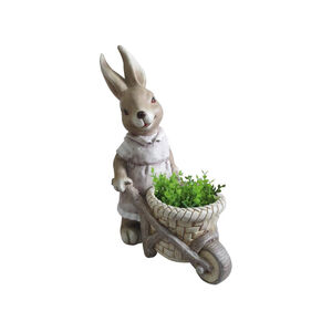 A MagicHome Nyuszi talicsk&aacute;val dekor&aacute;ci&oacute; b&aacute;rmely kert vagy udvar d&iacute;sze lehet. &Uuml;ltesse el kedvenc vir&aacute;g&aacute;t a nyuszihoz. A dekor&aacute;ci&oacute; a vir&aacute;g&aacute;gy&aacute;s sz&iacute;nes kieg&eacute;sz&iacute;tojek&eacute;nt is meg&aacute;llja a hely&eacute;t a vir&aacute;gok &eacute;s bokrok k&ouml;z&ouml;tt. A dekor&aacute;ci&oacute; m&eacute;retei 34 x 19 x 49 cm.