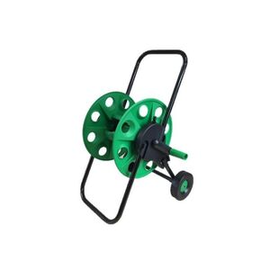 T&ouml;mlőkocsi  50m 1/2&rdquo; z&ouml;ld műa. dob, fekete f&eacute;m v&aacute;z CH