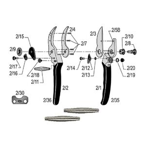Rug&oacute; szett FELCO 2,4,7,8,9,10,11,19 - 2db - 2/11