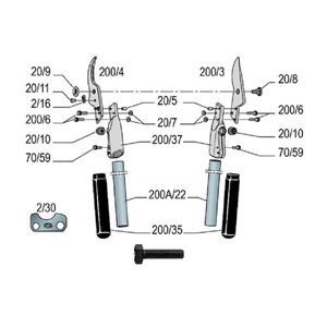 Csavar FELCO 200 - 10 db/csomag