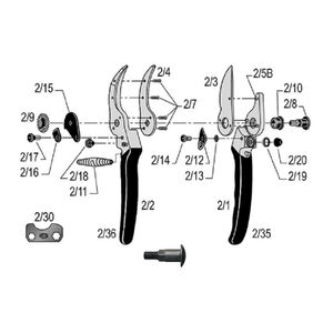 Csavar FELCO 2 - 10 db/csomag