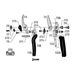 Csavar FELCO 7 - 10 db/csomag