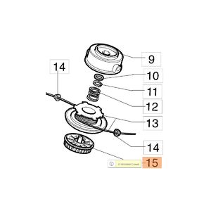 Damilfej felfog&oacute; csavar 63029008-ra - Sparta26 T,TR,TR 61E - r&eacute;gi fajta kicsihez