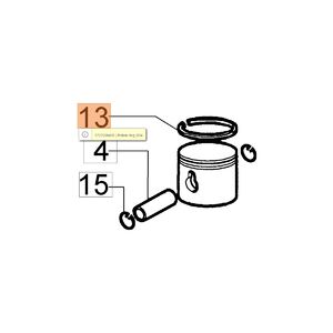 Dugatty&uacute; gyűrű 34 mm - Sparta25,26,250,Victus260 - 1 gyűrűs - oldalt stiftelt - csak kettes&eacute;vel