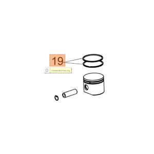 Dugatty&uacute; gyűrű 40 mm - 940,941C-CX,GS410C-CX,Sparta42-420,BC420,C19/20 - oldalt stiftelt