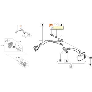 Csavar a gy&uacute;jt&oacute;tekercshez 947, 952, GS 520