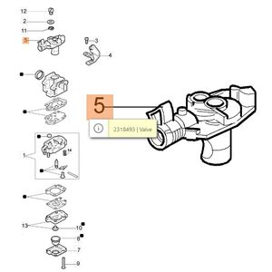 Szelep a karbur&aacute;torban  AM 162, BV 162-163,