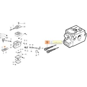 Csavar, karbur&aacute;tor &aacute;ll&iacute;t&oacute; csavar  "L"  941C