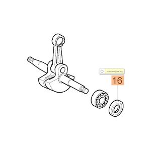 Szimmering (főtengely) 12x28x5,5 - 936,937,940,941C-CX,GS410C-CX
