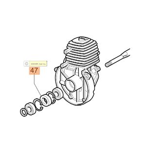 Szimmering főtengely 12x28x7 - Sparta 25, 26, 250, Victus 260, 720, 722, 726 - 3050007