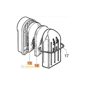 L&eacute;gszűrő levegőszűrő bet&eacute;t AM 150, AM 180, AM 190, MTL 50, MTL 51 - 2db/csomag