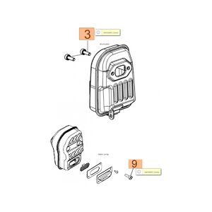 Csavar kipufog&oacute; csavar BC 430, BV 270, 300, GS 520, WP 300