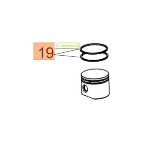 Dugatty&uacute; gyűrű 38 mm - oldalt stiftelt