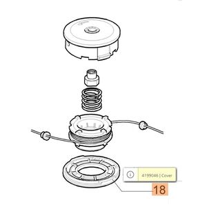 Damilfej fed&eacute;l 65mm furat f&uuml;les lyukas t&aacute;ny&eacute;r ( 4199052 ors&oacute; ) 5db/csomag - nem bonthat&oacute;