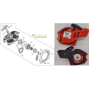 Ind&iacute;t&oacute; szerkezet komplett GS 37, 371, 41, 411, 45, 451