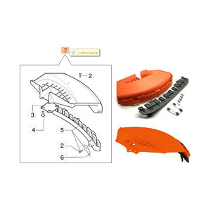 V&eacute;dőburkolat komplett - 61042011 - 740,746,750,753,755,BC360,420,430,Sparta370,380,42,44,440
