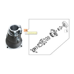 Kuplungh&aacute;z + kuplungcs&eacute;sze komplett BCH 310, BCH 400 - 26 mm