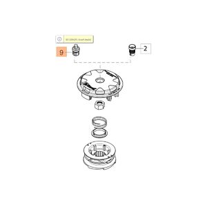 Adapter csavar, ap&aacute;s M8 x 1.25 LHM - Load&Go 130mm - 63129002+63129008+63129015 - Sparta250