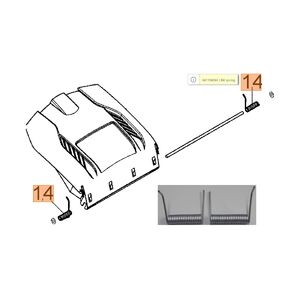 Rug&oacute; ajt&oacute; fesz&iacute;tő szett kit bal-jobb 66110493+66110494