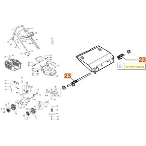 Rug&oacute; szett fűny&iacute;r&oacute; jobb-bal G Series, fűgyűjtős