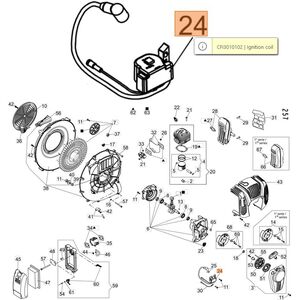Gy&uacute;jt&oacute;tekercs k&aacute;belekkel BV 900, BV 901, MB 90,MB 900 - CFI3010103
