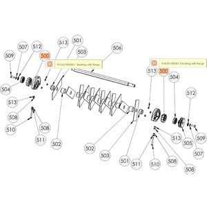 Tart&oacute; tengely csap&aacute;gy SR35 B45