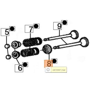 Szelepsz&aacute;r szimmring  Artik 56 H&oacute;mar&oacute;, G 44-48-53, GV 48-53, MAX 48-53