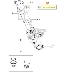 T&ouml;m&iacute;t&eacute;sk&eacute;szlet,  karbur&aacute;tor K 800HC-HT `kicsi` MH 175RK,-197RK-RKS,-198 RK