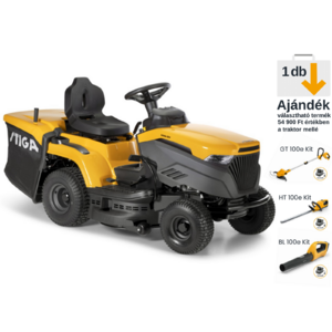 STIGA fűgyűjtős fűny&iacute;r&oacute; traktor ESTATE 384
